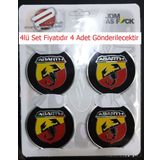 Jant Göbeği Arma ABARTH 60mm 4'lü Set Alüminyum