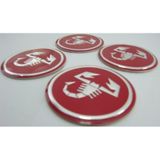 Jant Göbeği Arma Akrep Scorpion 60Mm Kırmızı 4Lü Set (408003277)