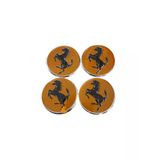 Jant Göbeği Arma Ferrari Alüminyum 60 Mm 4'Lü Set Sarı Krom