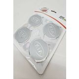Jant Göbeği Arma Kia Alüminyum 60mm. 4'lü Set Silver