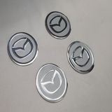 Jant Göbeği Arma Mazda Alüminyum 60Mm 4'Lü Set Silver Tip