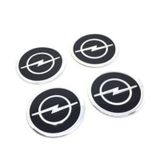 Jant Göbeği Arma Opel Uyumlu 55Mm Alü. Yapıştırma 4Lü Set Siyah