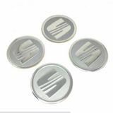Jant Göbeği Arma Seat Alüminyum yapıştırma 60mm. 4'lü Set SİLVER