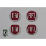 Jant göbeği etiketi Fiat 60mm Çap Kırmızı