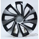 Jant Kapağı Siyah-gri Kırılmaz 13" Universal Model (Amblem Hediyeli) (1 Adet) - Siyah - Gri - 13 inç