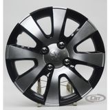 Jant Kapagi Siyah-Gri Kirilmaz 15" Peugeot Model (Amblem Hediyeli) (1 Adet)