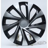 Jant Kapagi Siyah-Gri Kirilmaz 15" Universal Model (Amblem Hediyeli) (1 Adet)