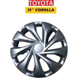 Jant Kapak 15'' Inç Takım (4 Adet) Toyota Corolla 2013- - 0315 Gri - 15 inç