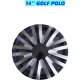 Jant Kapak Gri ve Siyah 14'' Inç Takım (4 Adet) Volkswagen Golf Polo