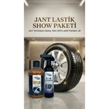 Jant & Lastik Show Paketi - (Altın) Simli Jel Parlatıcı + Jant Temizleme Spreyi 2'li Set