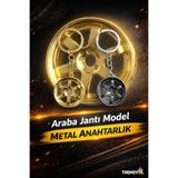 Jant Tasarımlı Metal Anahtarlık – Spor Araba Jantı Modeli – Gold & Siyah Seçenekli TYCC25086E081AE5E407EC400