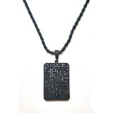 Janti JKMA19042 Zirkon Taşlı Çelik Tablet Kolye