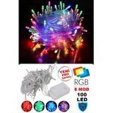 Janva 10 METRE RGB 100 PRİNÇ LED AYDINLATMA DEKOR SÜSÜ BALKON KUTLAMA PARTİ