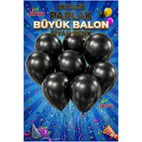 Janva 100 adet Metalik Parlak Büyük Boy Balon Parti Doğum Günü Açılış Süsleme Kutlama