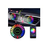 Janva 2 Adet Araç Içi Rgb Bluetoothlu Sese Duyarlı Ekolayzer Led Işık ( Havalandırmaya Takılır )