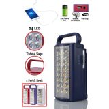 Janva 24 Led Ultra Güçlü Şarjlı Işıldak Powerbank El Feneri Kamp Masa Kafa Avcı Piknik Çadır Lambası