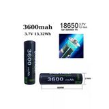 Janva 2adet 18650 Pil 3600 Mah 3,7v 13,32 Wh Şarjlı Lion Pil Kaliteli Tasarım (KALEM PİL DEĞİLDİR)