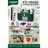Janva Çok Amaçlı Elektrikli Balon Şişirme Makinası, Sosis Balon Makinası, Şişme Havuz, Yatak Pompası, Şişirme