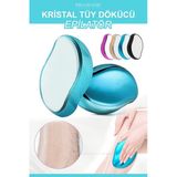 Janva Crystal Eraser Epilasyon Aleti Tüy Silgisi Tüy Alıcı Fiziksel Kristal Tüy Dökücü Epilatör Mavi