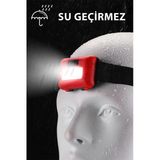 Janva Kafa Bantlı Led Işık Ayarlanabilir Renkli Kafa Lambası Kitap Okuma Işığı Kamp Gezi Seyehat El Feneri