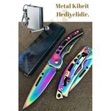 Janva Komple Çelik Cep Çakısı 16,5 Cm Metal Kibrit Hediyelidir. Kamp Hobi Paslanmaz Manuel