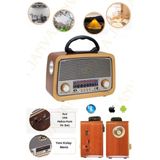 Janva Nostaljik Radyo Mp3 Bt Eskitme Müzik Çalar Telefona Bağlanma Usb Şarjlı Dekoratif
