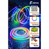 Janva Pixel Neon LED Set 5 Metre RGB Kumandalı Esnek Şerit Işık İç & Dış Mekan Dekoratif Aydınlatma