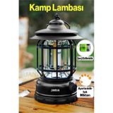 Janva Pratik Nostaljik ışığı ayarlanabilir Şarjlı Ledli Kamp Lambası Işıldak Fener 18650 şarjlı pilli Çok Renkli