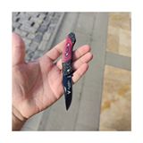 Janva Siyah Paslanmaz 16 cm Manuel Çakı Kamp Izcilik Avcılık Cep Kemer Askılı Bıçak Keskin - Kırmızı