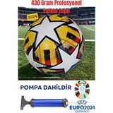 Janva Uefa Şampiyonlar Ligi Özel Tasarım Futbol Topu 420 Gram Lazer Kesim Maç ve Antreman - Beyaz