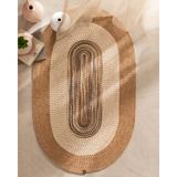 Janvry Oval Kilim - Bej/krem - 90X150 cm - 90 x 150 cm - Bej - Krem