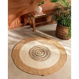Janvry Yuvarlak Kilim - Bej/krem - 120 cm - Bej - Krem