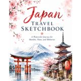 Japan Travel Sketchbook: A Watercolor-Inspired Sketch Journal for Drawing
