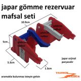 Japar Gömme Rezervuar Mafsal Seti Köprü Takımı Renkli Kaldıraç