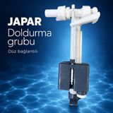 Japar Profill 50471 Gömme Rezervuar Doldurma Grubu Flatör Şamandıra 1/2 Inç Düz Bağlantılı