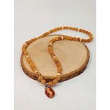Japer Taşlı Rudraksha Tohum Kolye Dolama Bileklik 8mm 49726