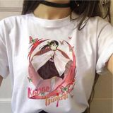Japon Anime Demon Slayer Tişört MODEL20 - Beyaz - XL