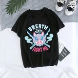 Japon Animesi Demon Slayer T-Shirt Unisex Tanjirou Kamado Kimetsu Nezuko MOD34 - Siyah - XL