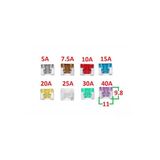 Japon Araçlar Için Mini Bıçak Sigorta 15A Alçak Profil / Yassı 25 Adet 15 Amper