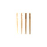 Japon Çin Yemek Sushi Çubuğu Ahşap Bambu Çubuk 4 Çift 24 Cm 8 Parça