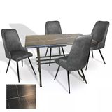 Japon - Çırağan Masa Takımı - 80X120 (Werzalit, Wermodin Ve Allzalit Tabla) - (Palazzo- Füme)