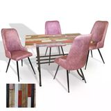 Japon - Çırağan Masa Takımı - 80X120 (Werzalit, Wermodin Ve Allzalit Tabla) - (Redwood - Pembe)