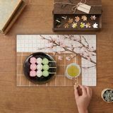 Japon Geleneksel Tatlı - Kiraz Çiçeği Dalı Tasarımı 240 Parça Ahşap Puzzle Ahşap Kutuda MP01821