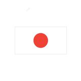 Japon Japonya Bayrağı Sticker 20CM