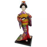 Japon Kimonolu Geyşa Bebek Biblo 30 cm No.14