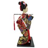 Japon Kimonolu Geyşa Bebek Biblo 30 cm No.19