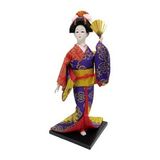 Japon Kimonolu Geyşa Bebek Biblo 30 cm No.9