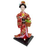 Japon Kimonolu Geyşa Bebek Kabuki Biblo 30 cm No.18