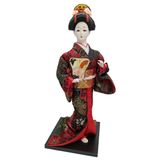 Japon Kimonolu Geyşa Bebek Kabuki Biblo 30 cm No.21