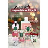 Japon Kiraz Çiçeği Eyüp Sabri Sıvı Sabun 500ml, Kolonya 1lt, Mendil 150'li ve Rosie Pamuk